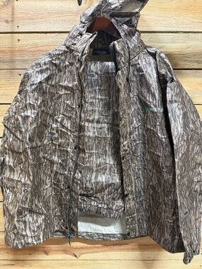 frogg toggs Mossy Oak Bottomland Hooded Rain Jacket & Pants Suit XXL